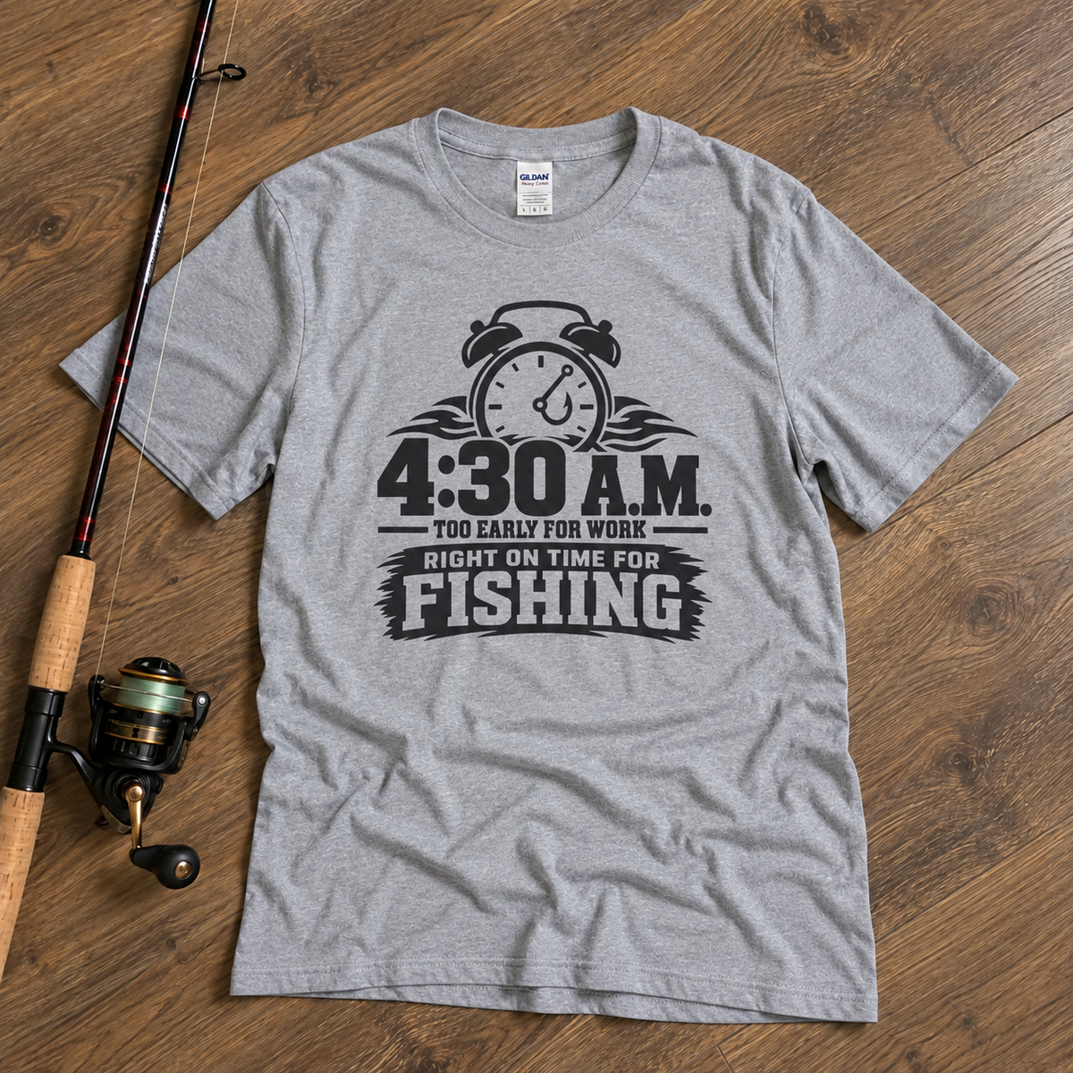 RIGHT ON THE TIME FOR FISHING